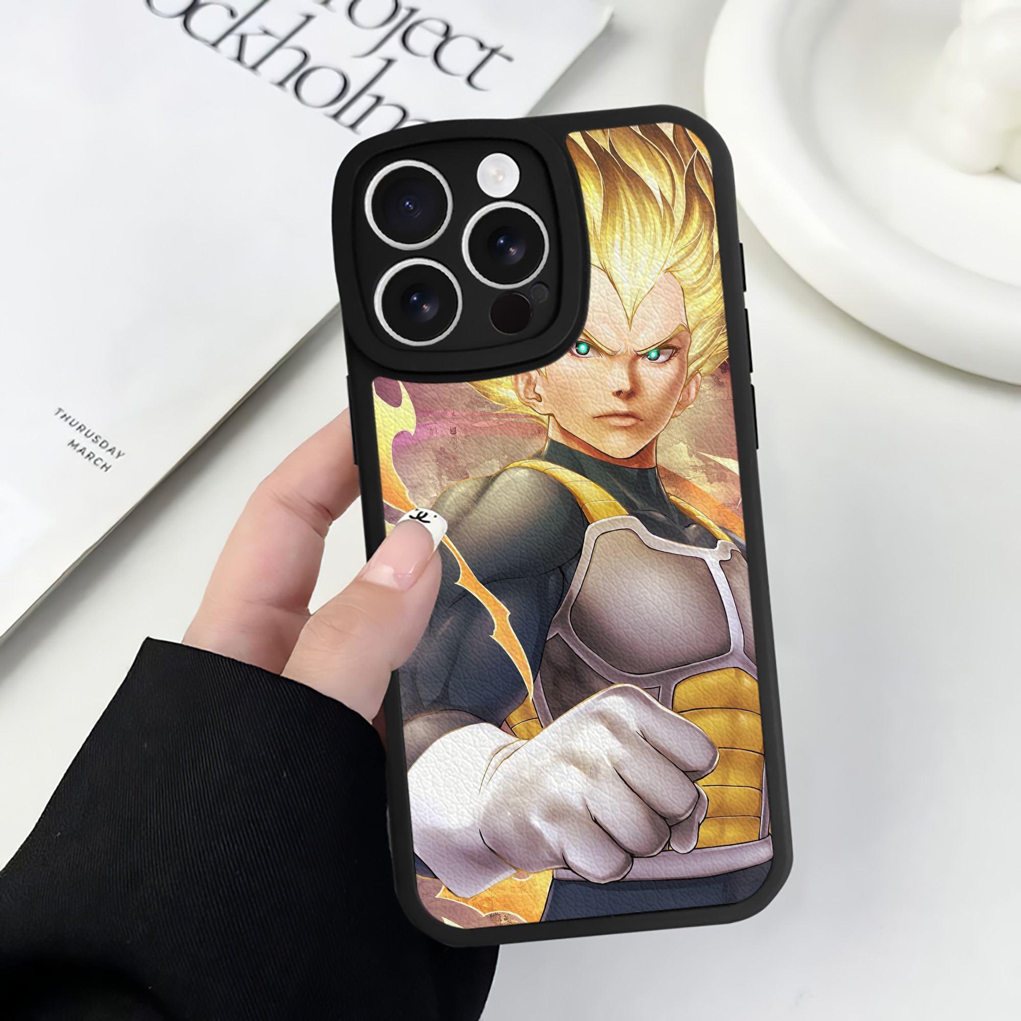 （画像用） ドラゴンボール DRAGON BALL 【iPhone 16シリーズ対応】シリコンスマホケース（レザー調） 材質：シリコン